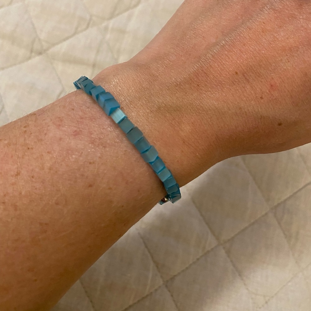 Alex and Ani Blue Beaded Bracelet